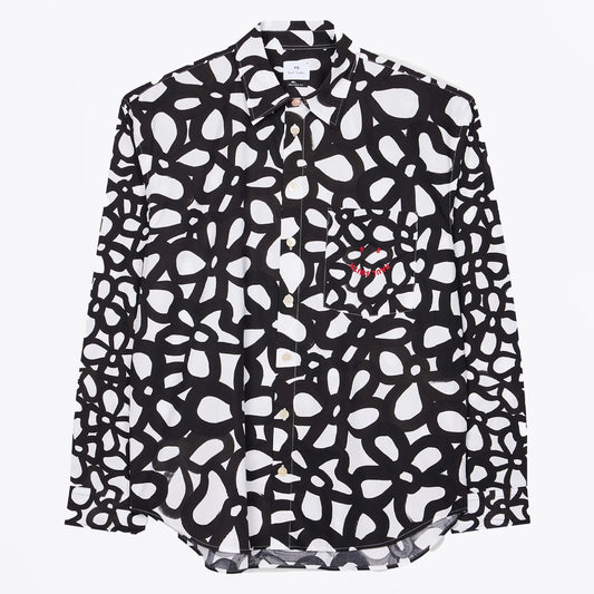 Happy Floral Shirt - Monochrome