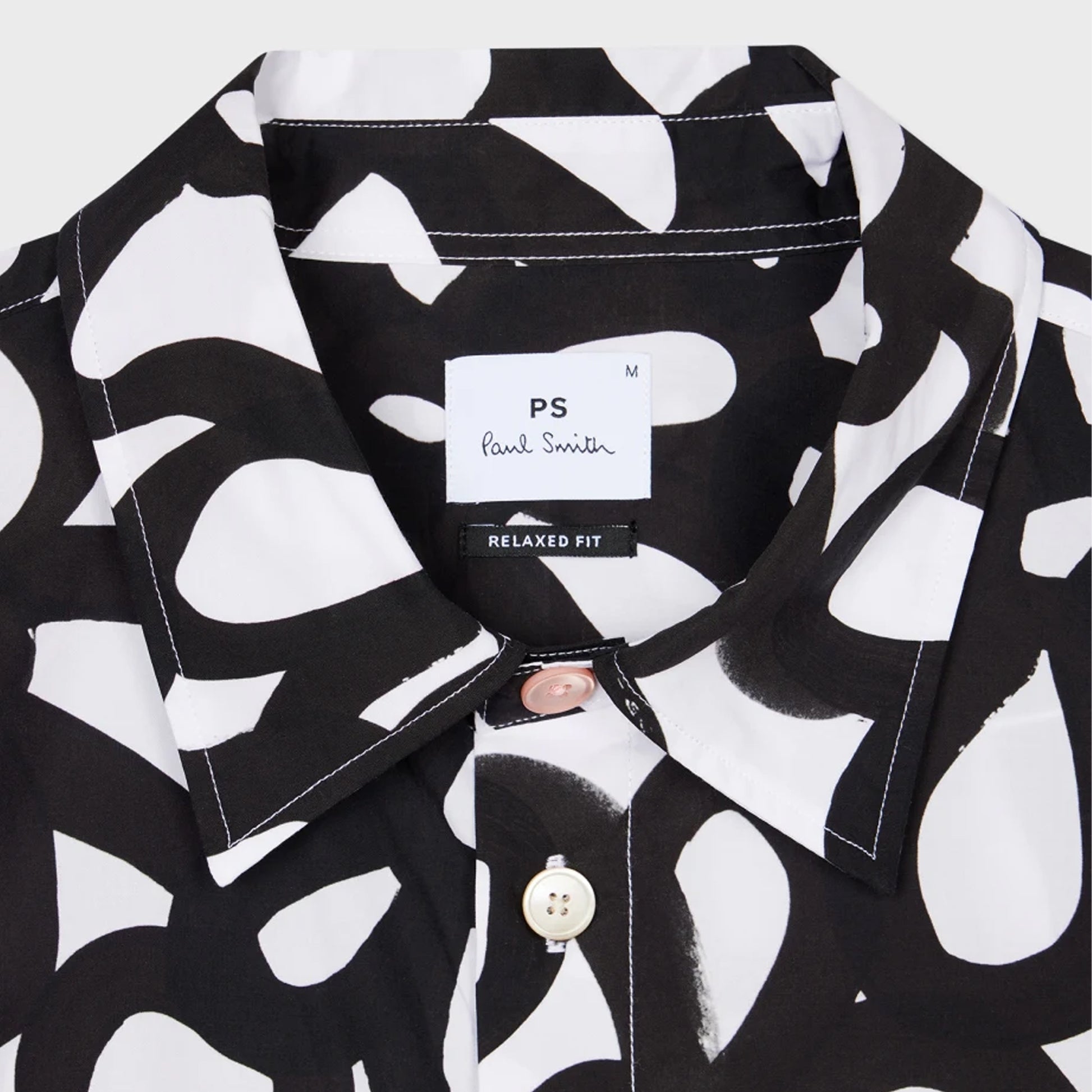 Paul Happy Floral Shirt - Monochrome