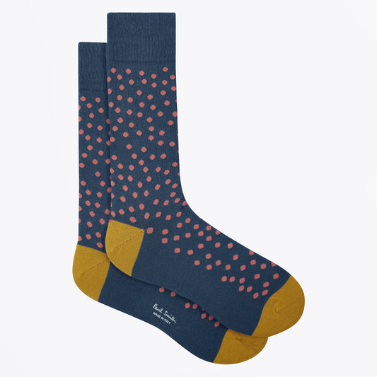Humberto Dot Sock - Petrol Green