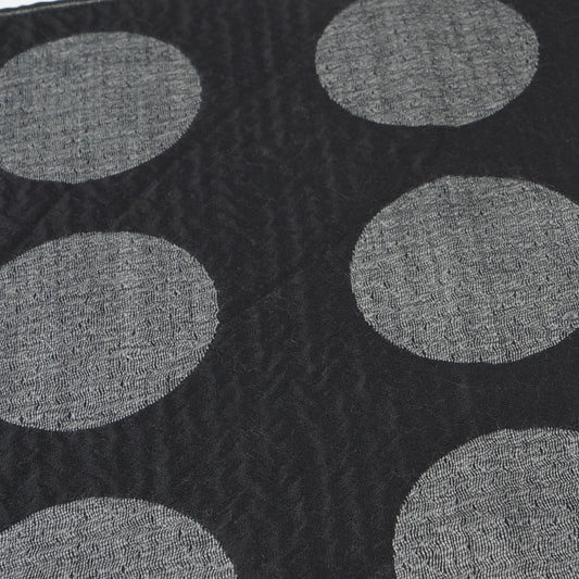 - Spot Jacqaurd Scarf - Black