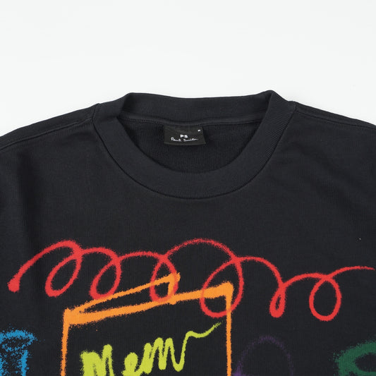 - Sketch Reg Fit Sweatshirt - Black