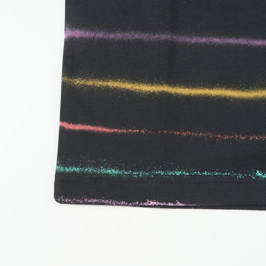 - Striped T-Shirt - Black