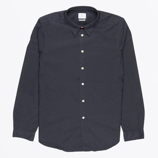 LS Tailored Fit Shirt - Dark Navy