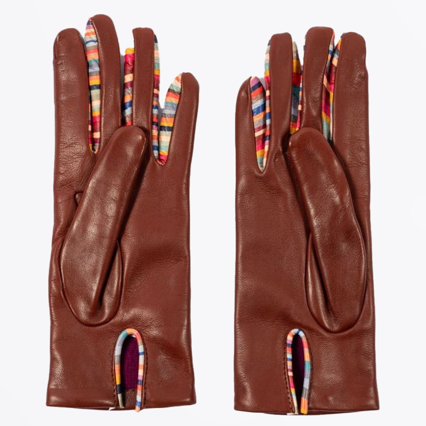 - Concertina Swirl Leather Glove - Tan