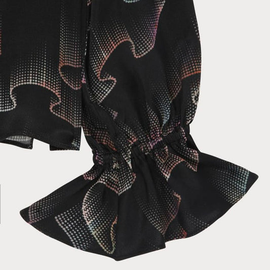 - Constellation Satin Top - Black