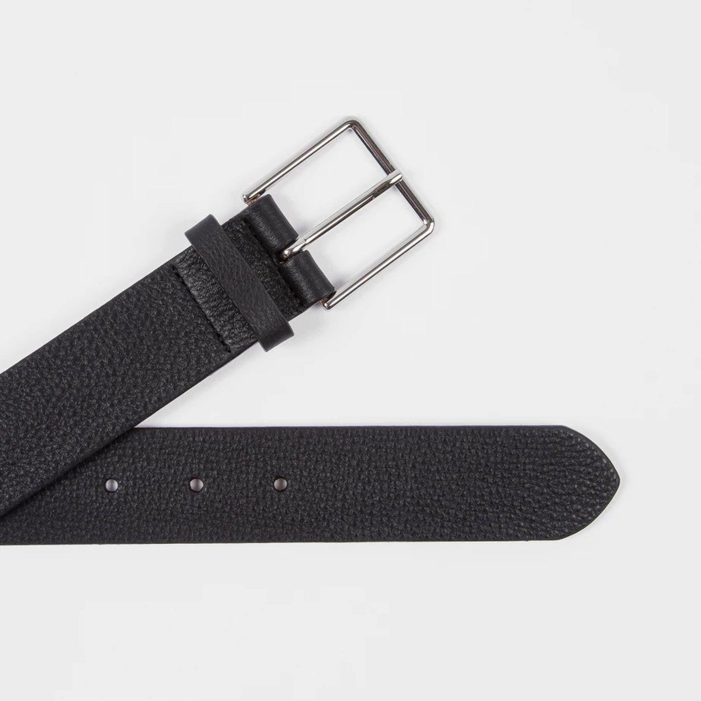 - Signature Stripe Belt - Black