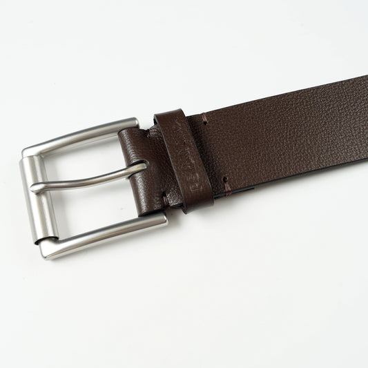 - Leather Keeper Belt - Chocolate