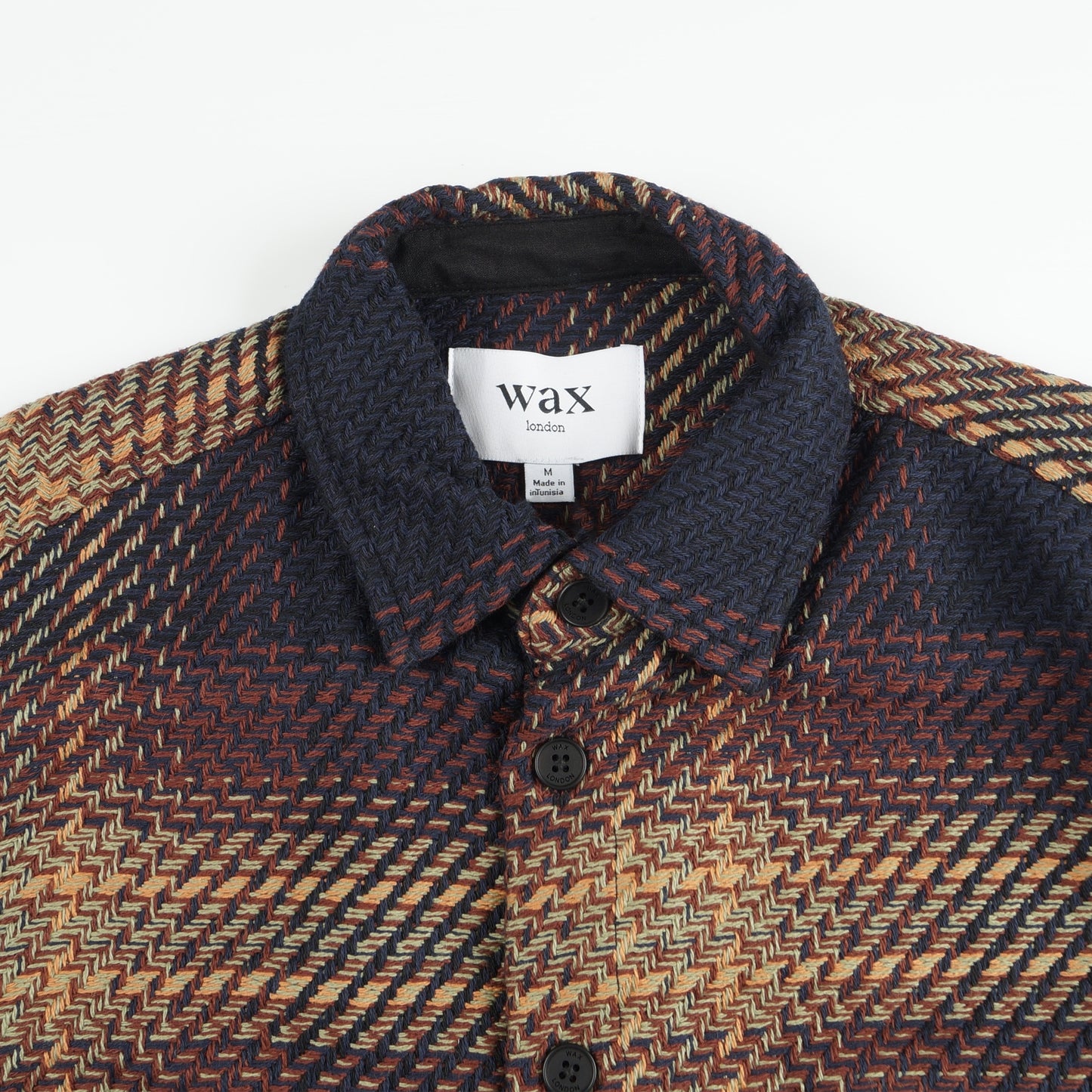 - Whiting Overshirt - Navy/Caramel