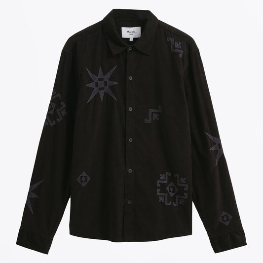Trin Corduroy Shirt - Black