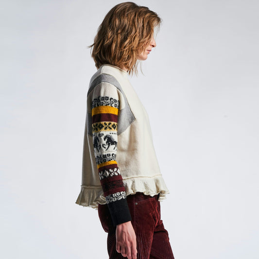 - Poetic Knitted Sweater - Ivory