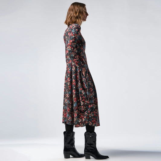 - At Length Dress - Multicoloured Floral