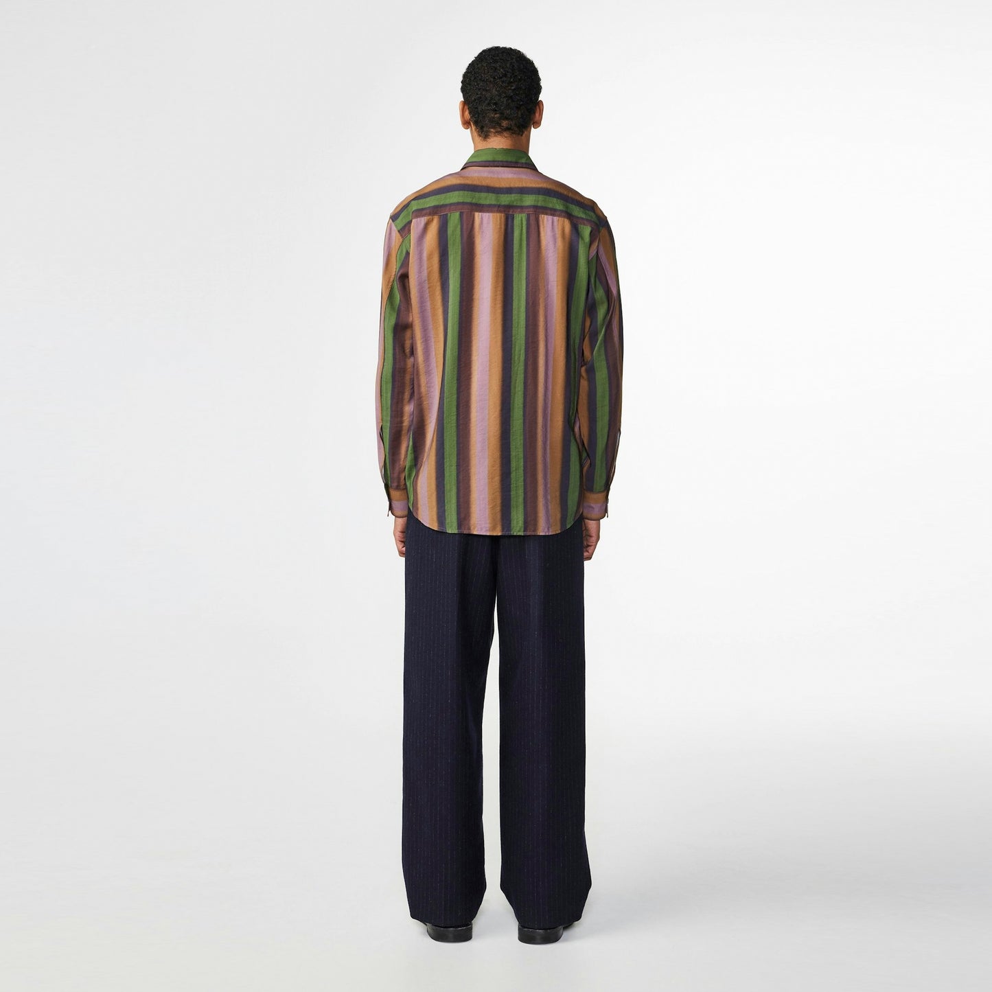 Freddy Stripe Print Shirt - Grape Shake