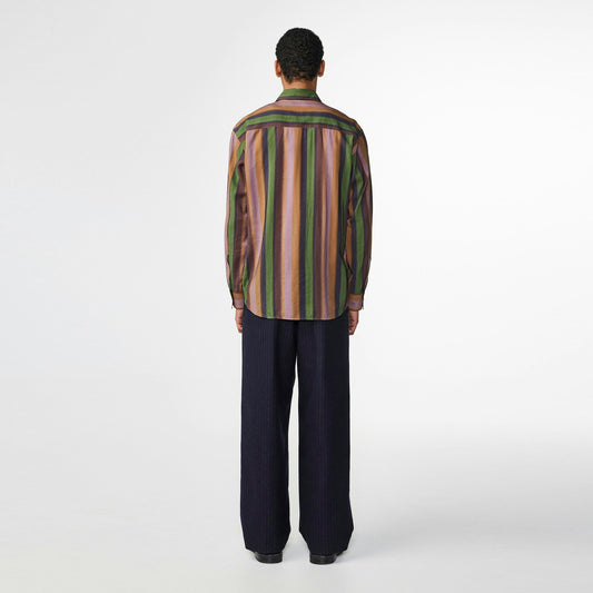 Freddy Stripe Print Shirt - Grape Shake
