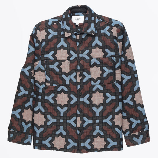 - Otto Overshirt - Black/Blue