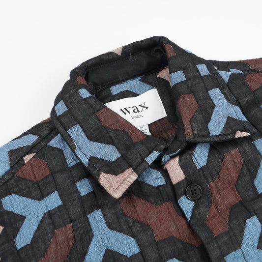 - Otto Overshirt - Black/Blue