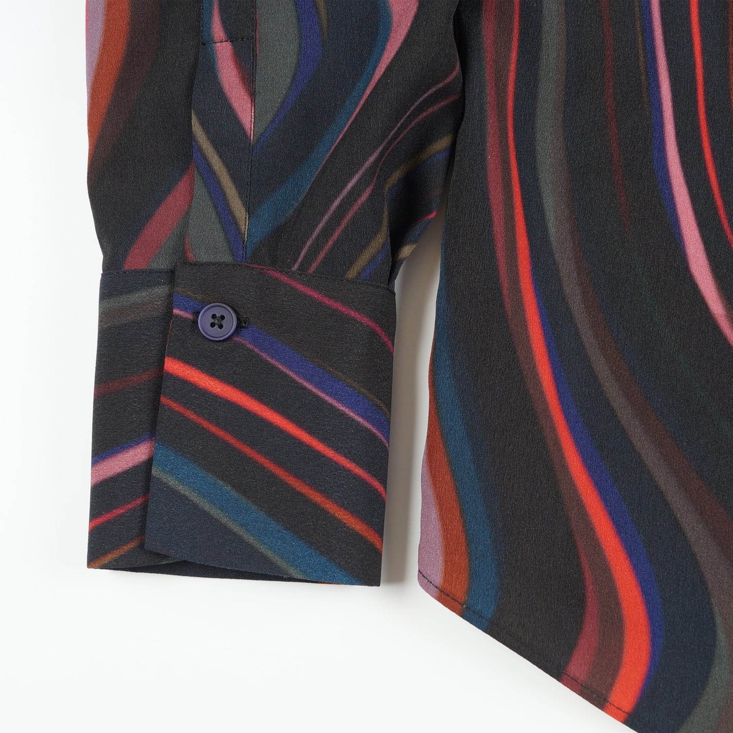 - Satin Shirt - Midnight Swirl