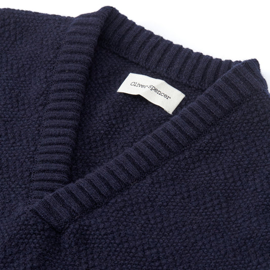 - Bryant V Neck Vest - Navy