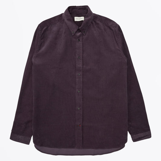 - Brook Corduroy Shirt - Aubergine