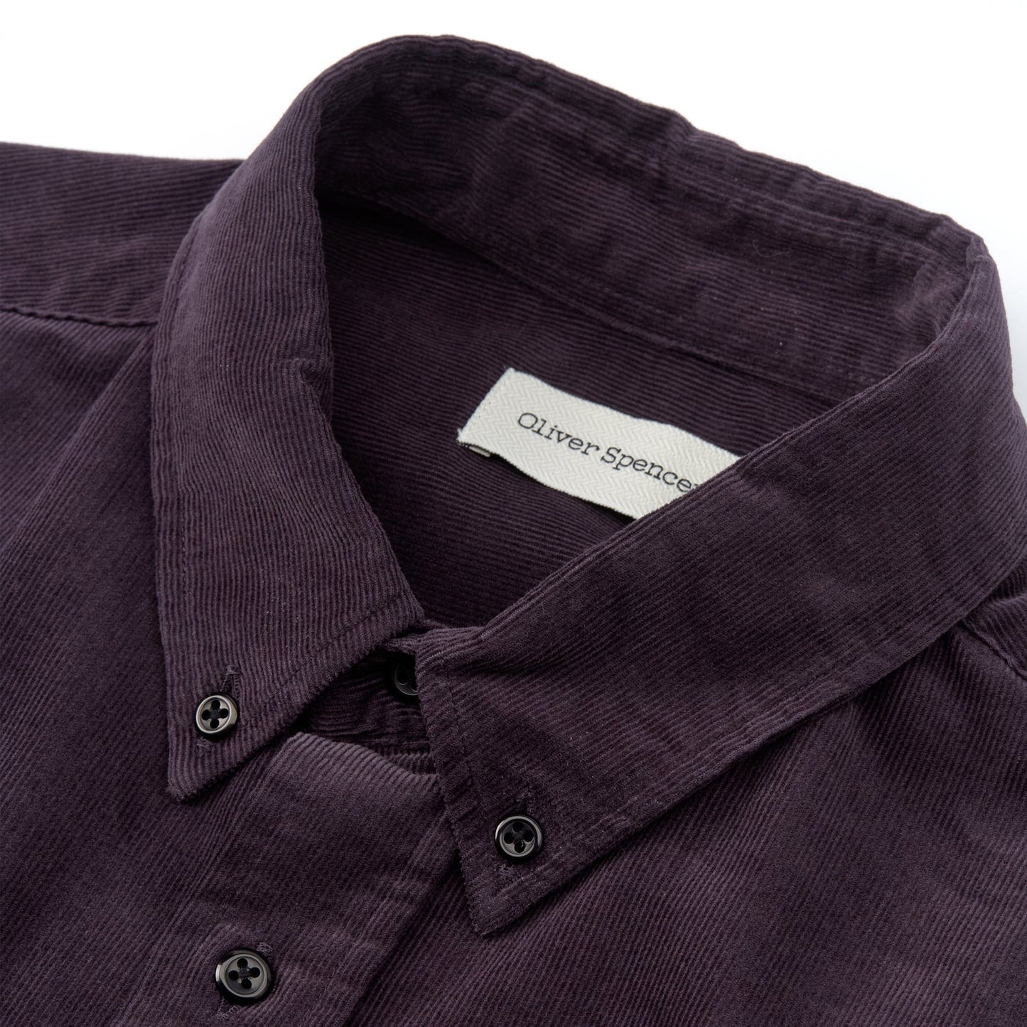 - Brook Corduroy Shirt - Aubergine