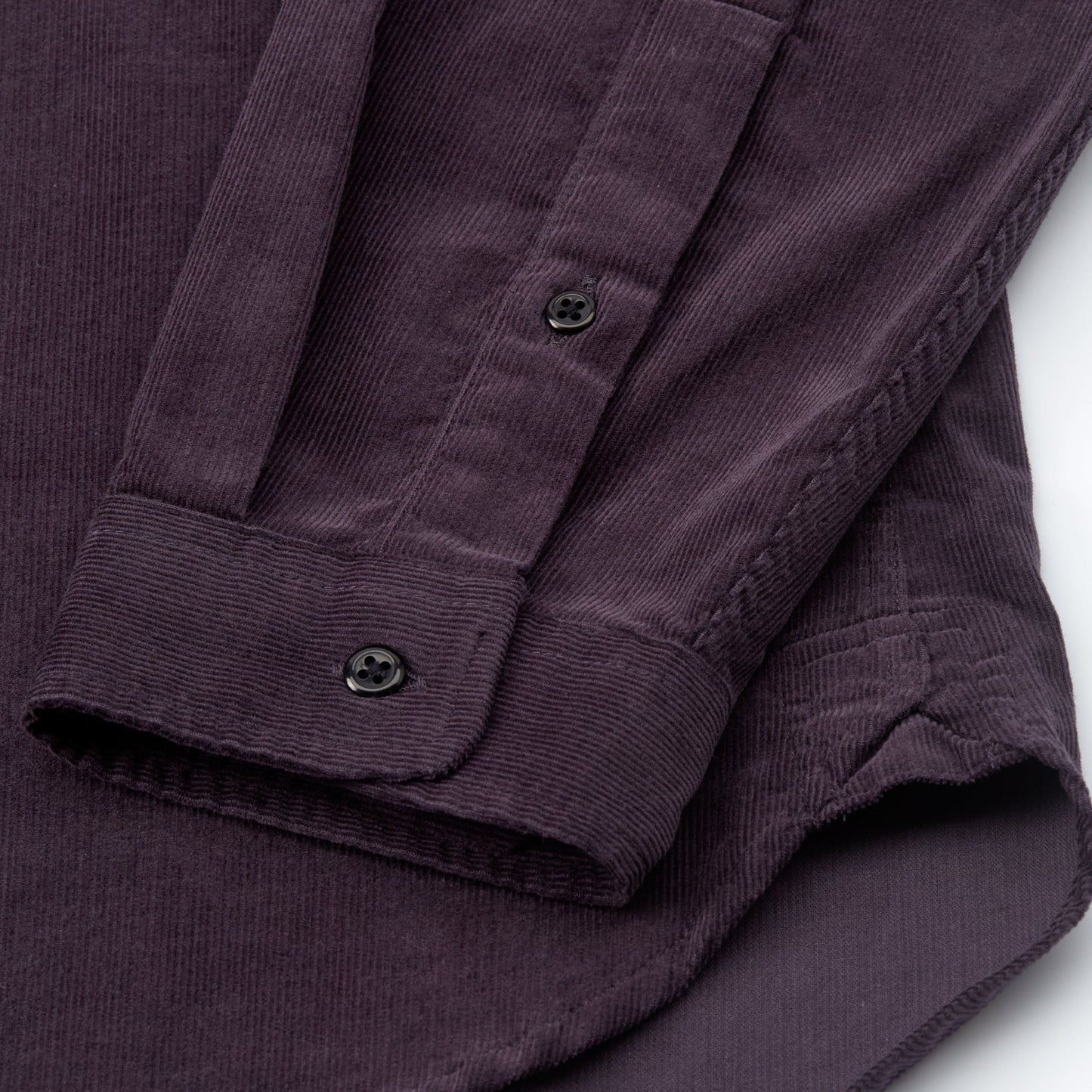 - Brook Corduroy Shirt - Aubergine