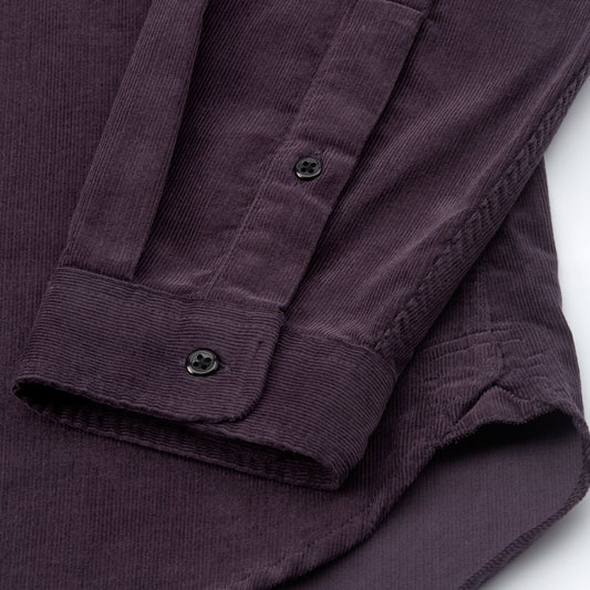 - Brook Corduroy Shirt - Aubergine