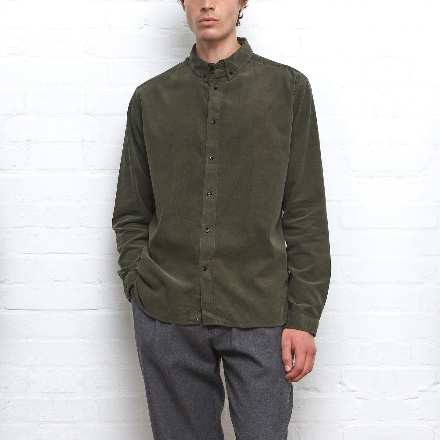 - Brook Corduroy Shirt - Green