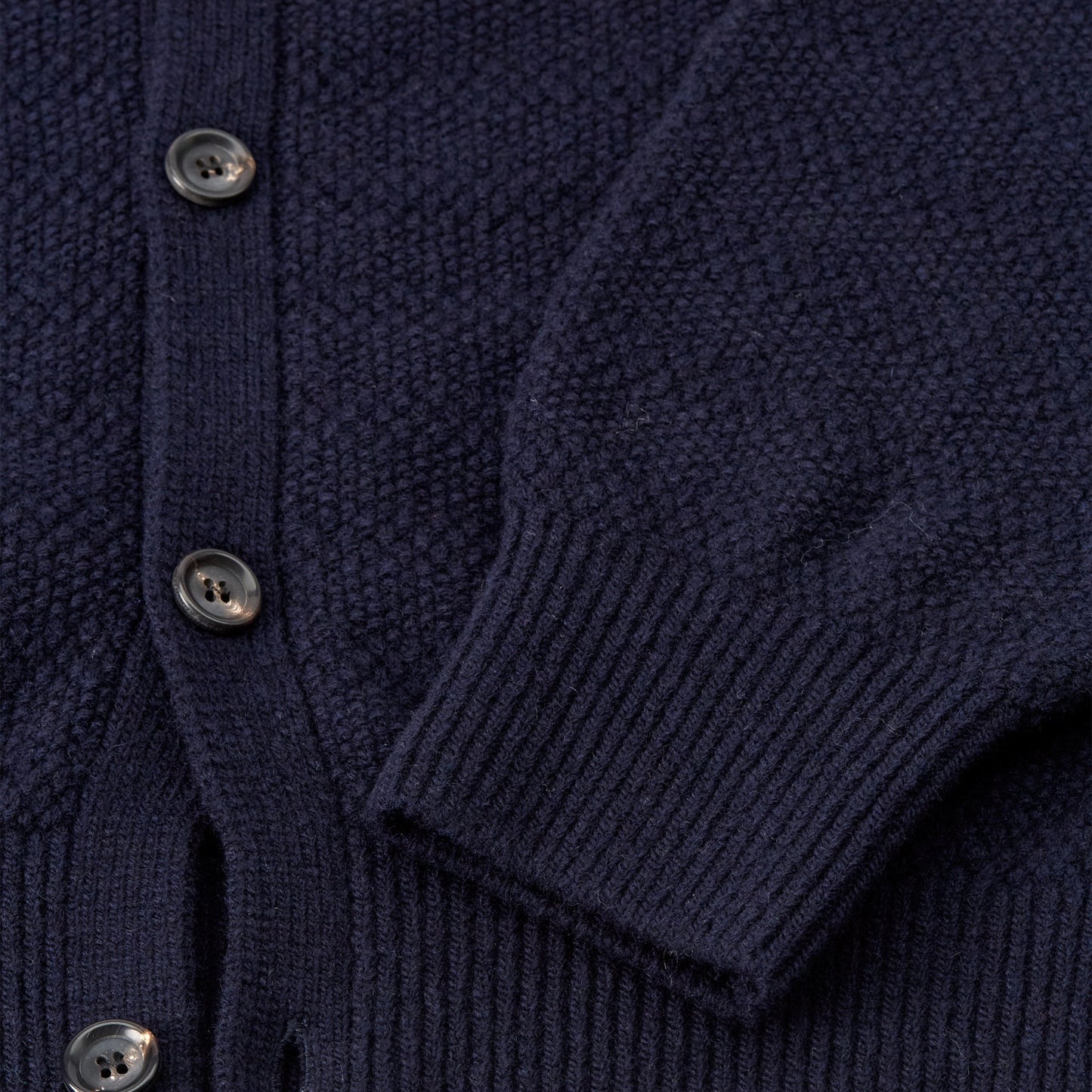 - Britten Knitted Cardigan - Navy