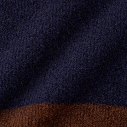 - Blenheim Paxton Jumper - Navy/Brown