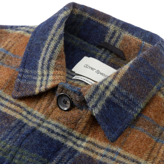 - Grandpa Coat - Navy/Ginger