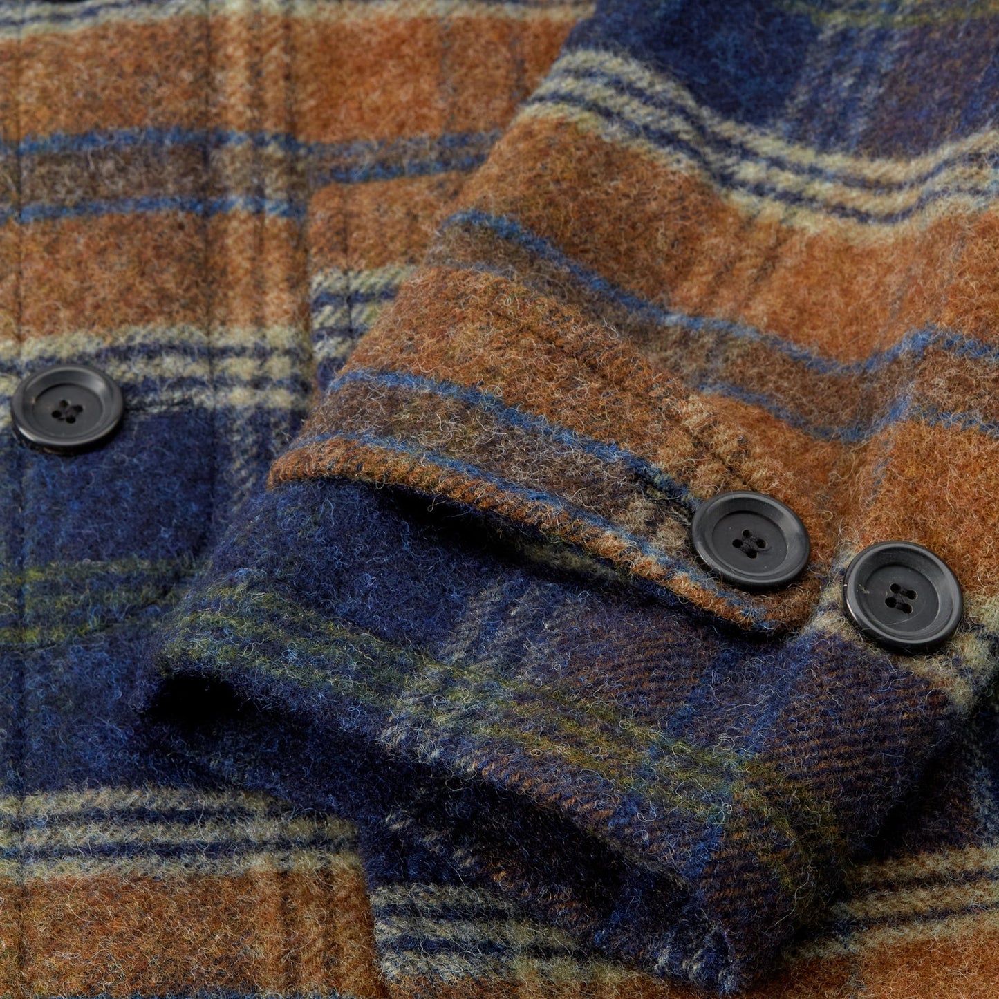 - Grandpa Coat - Navy/Ginger