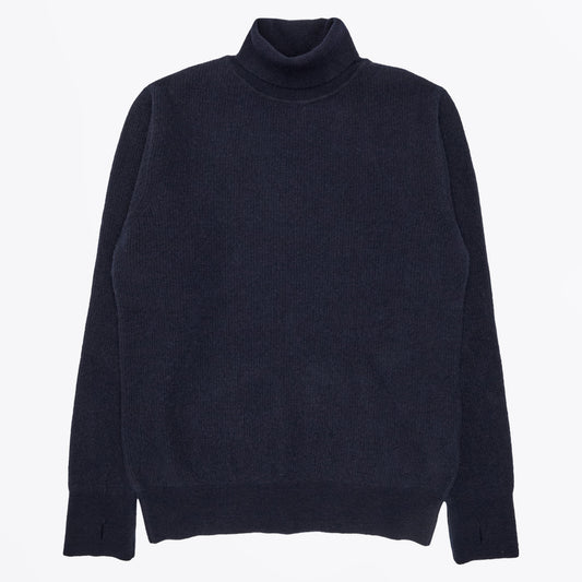 - Talbot Roll Neck Jumper - Navy