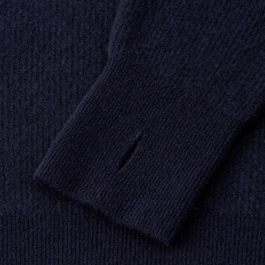 - Talbot Roll Neck Jumper - Navy