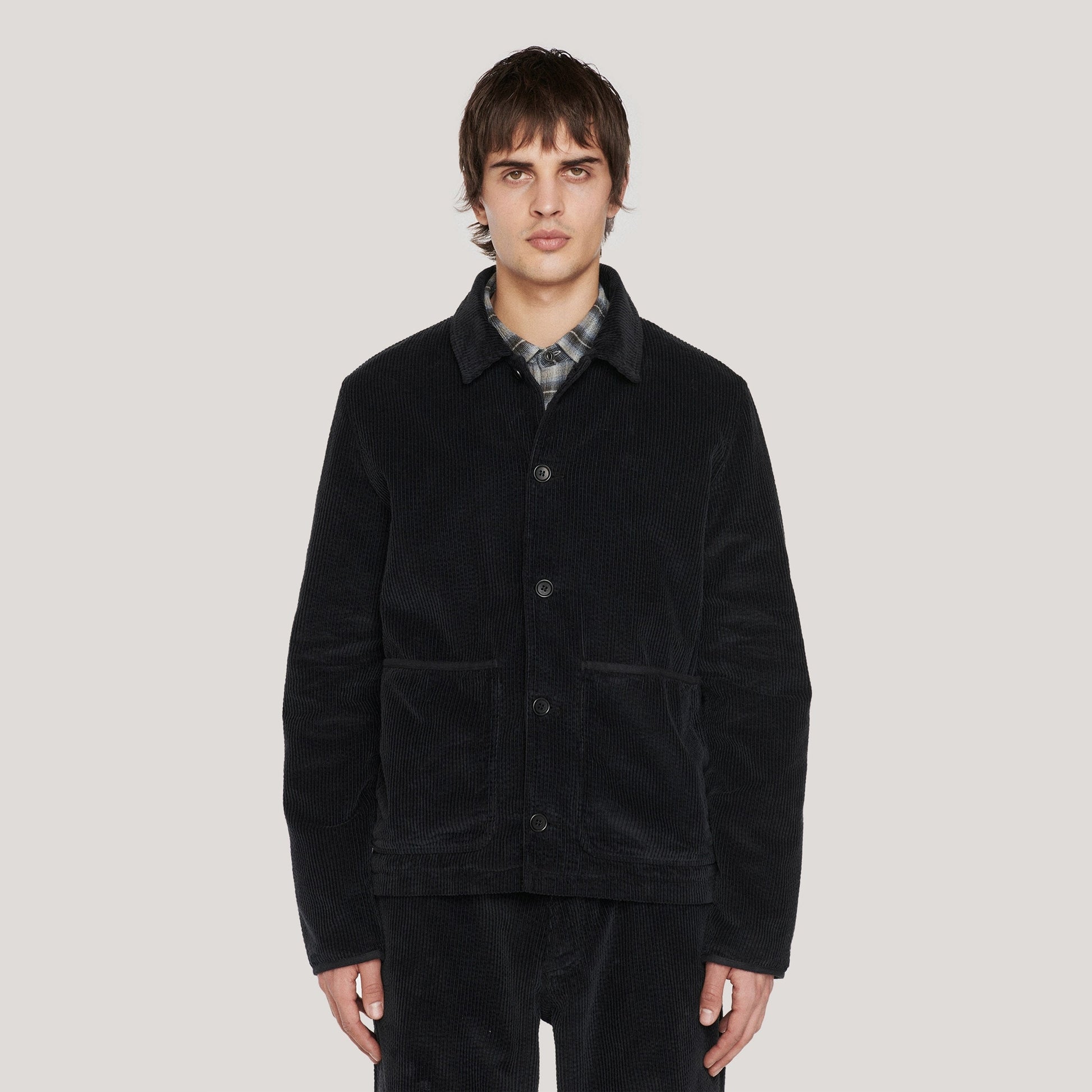 YMC Groundhog Corduroy Jacket - Black