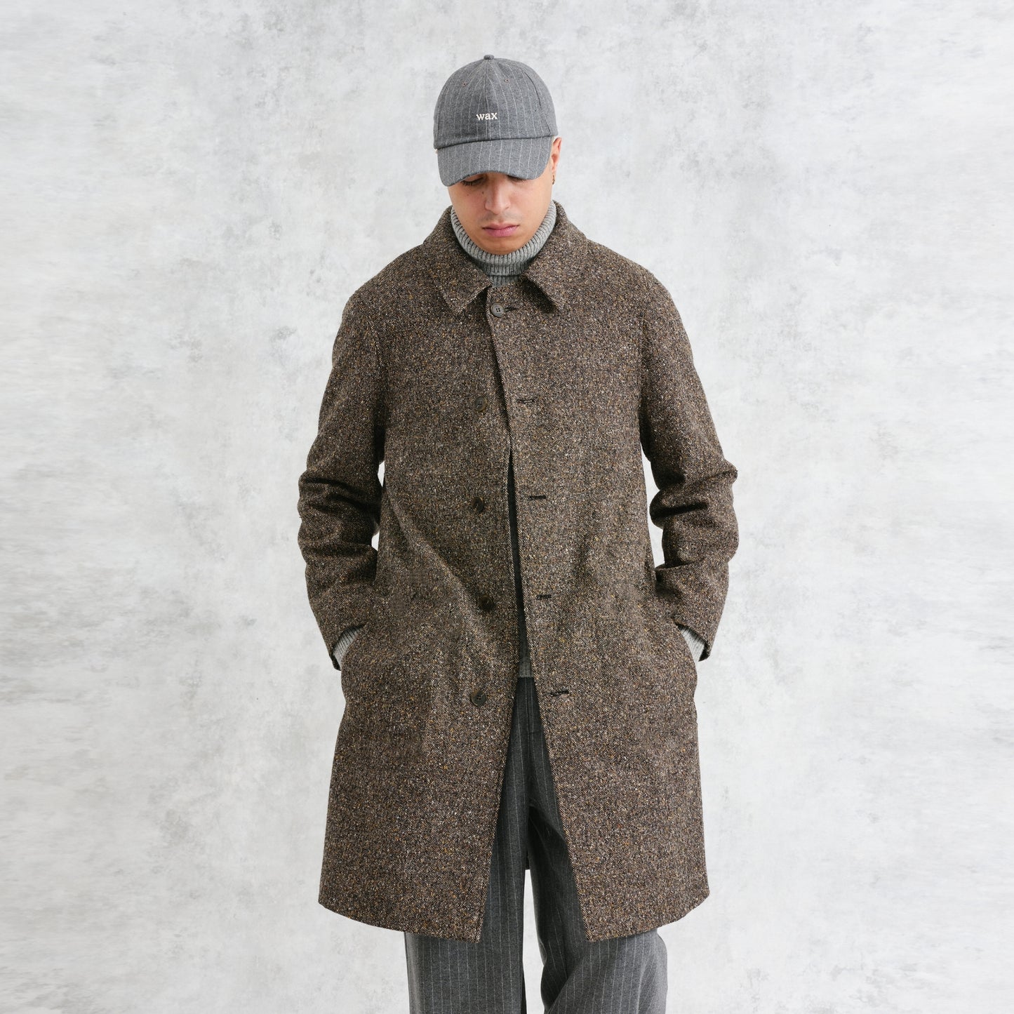 - Stan Tweed Fleck Coat - Brown