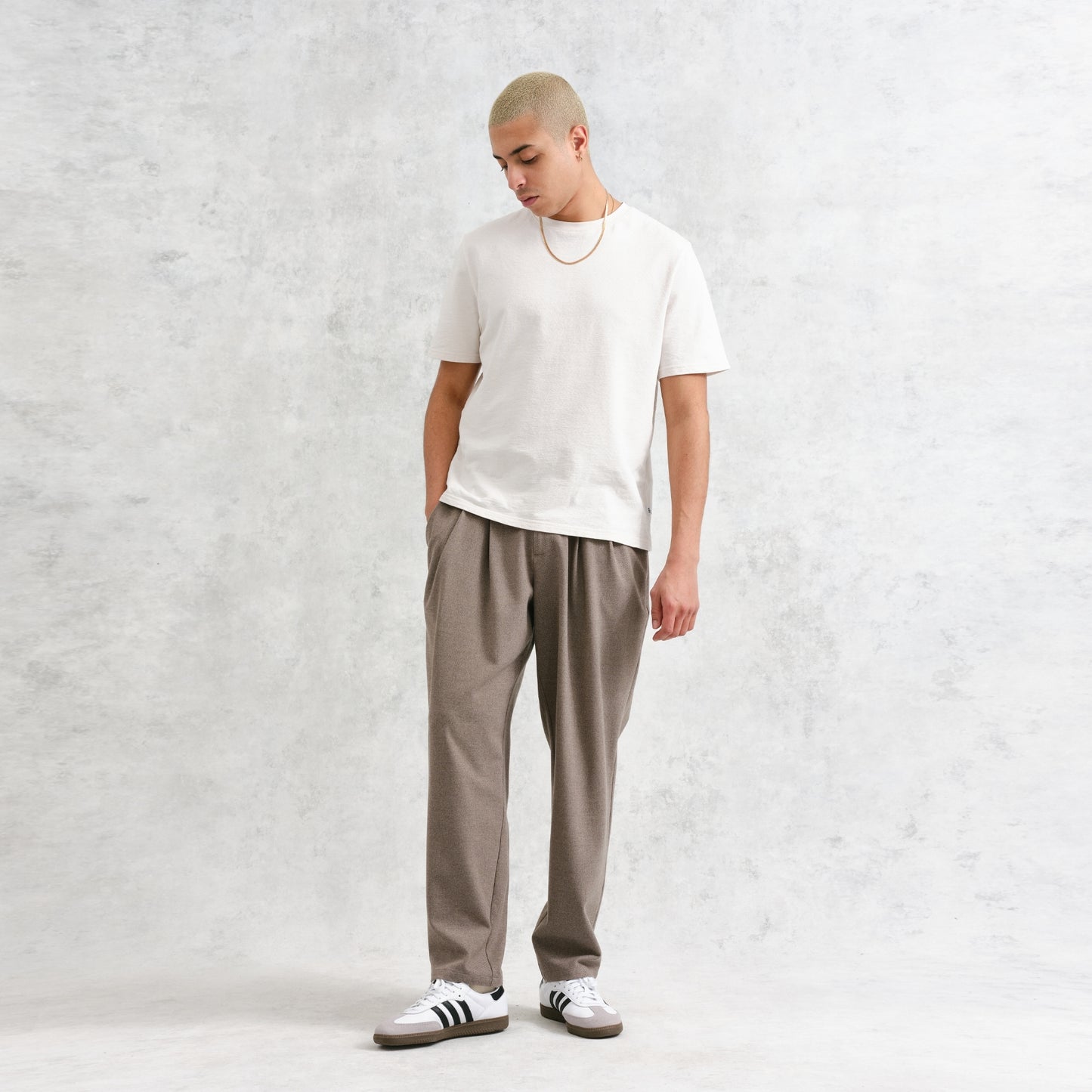 - Raleigh Chevron Trouser - Natural