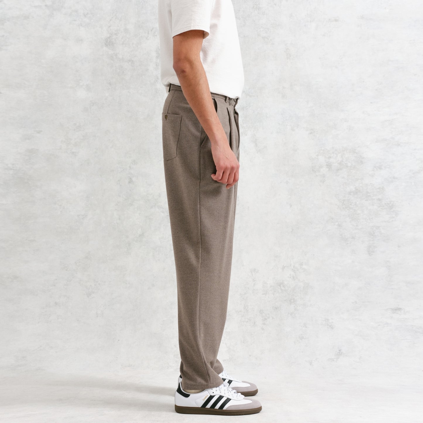 - Raleigh Chevron Trouser - Natural