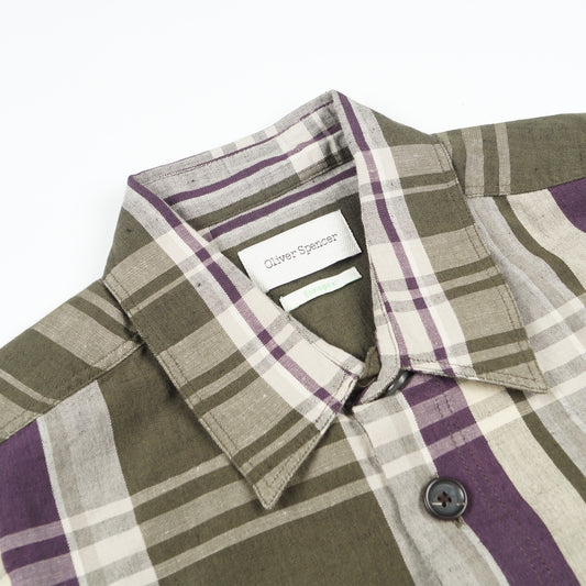 - Treviscoe Shirt - Aubergine