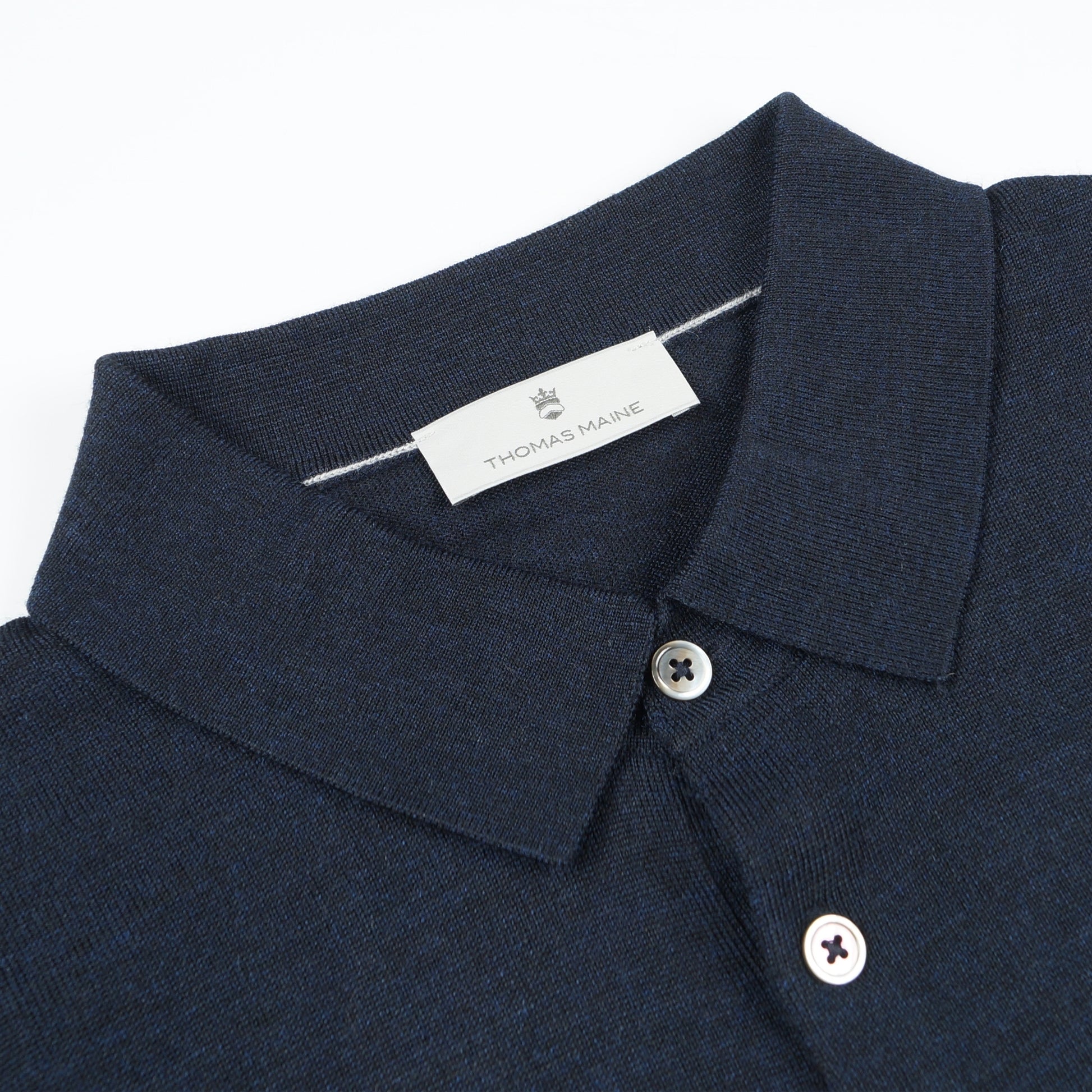 Thomas Merino Polo Shirt - Navy