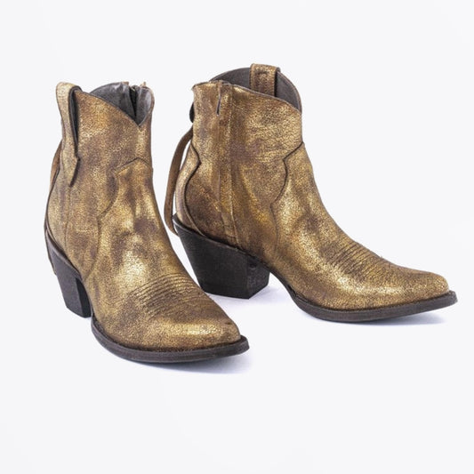 - La Concha Ankle Boots - Gold Used