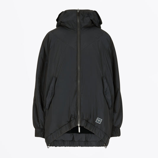 - Windswept Reversible Cape Coat - Black