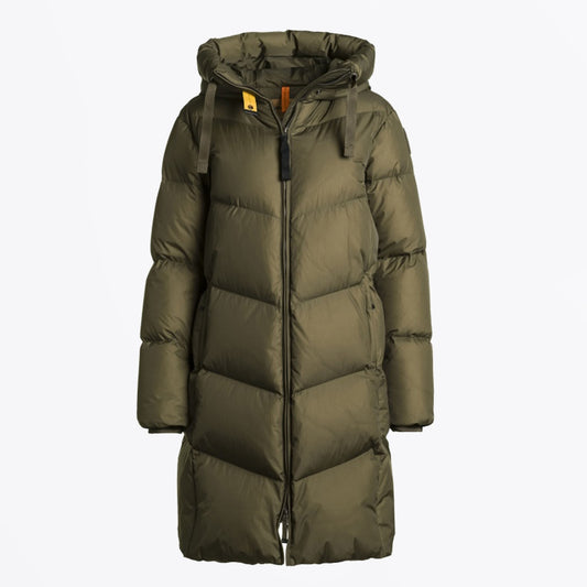 - Rindou Hooded Puffa Coat - Rosemary