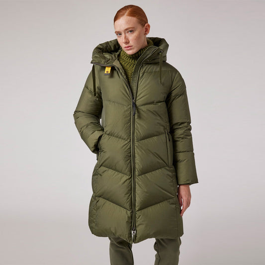 - Rindou Hooded Puffa Coat - Rosemary