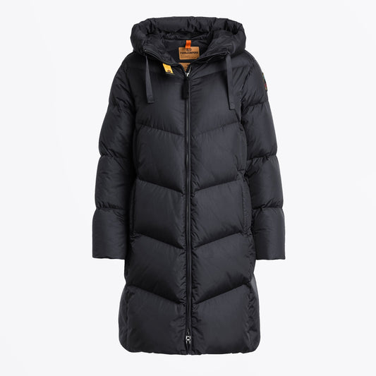 - Rindou Hooded Puffa Coat - Pencil