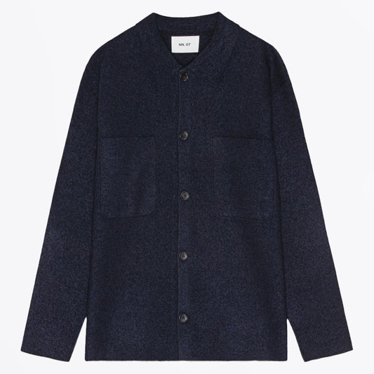 Jonas Wool Button Cardigan - Navy