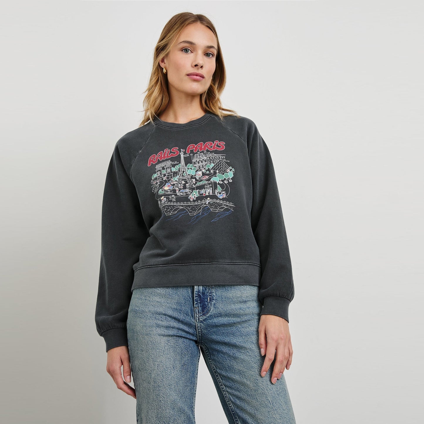 - Vintage Raglan Paris Sweatshirt - Paris