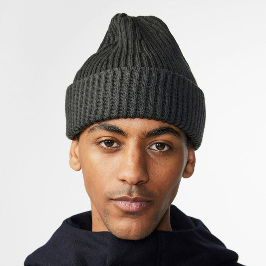 - Rib Hat Wool Beanie - Dark Army