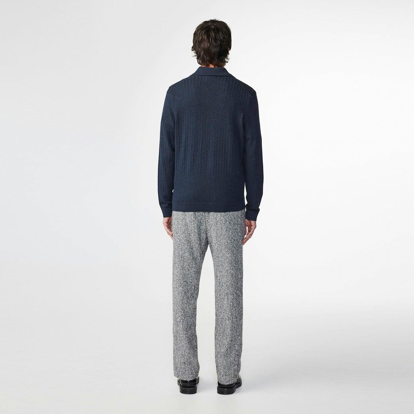 - Hansie Half Zip Knit - Navy