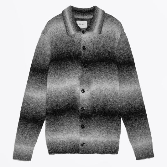 - Alfie Polo Cardigan - Grey