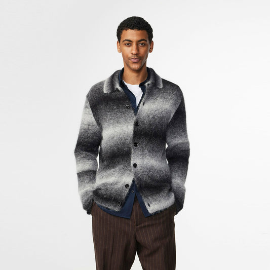 - Alfie Polo Cardigan - Grey