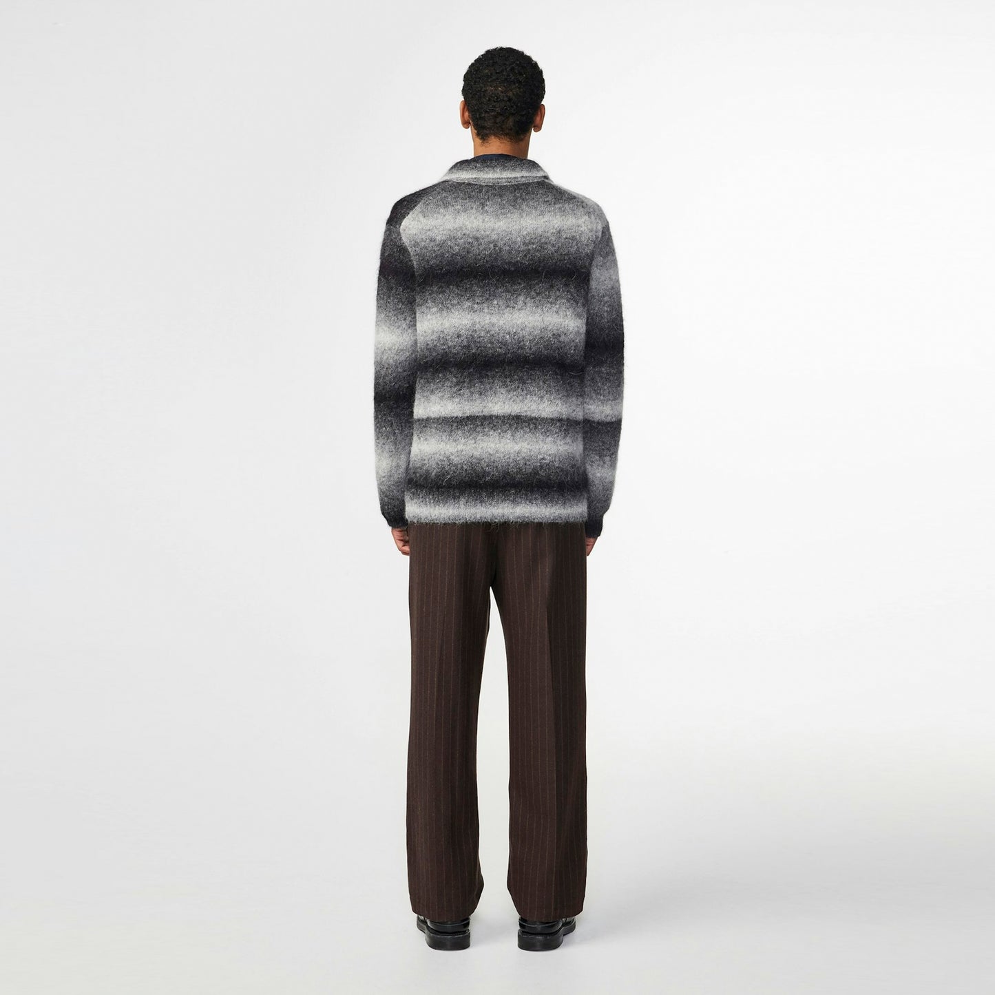 - Alfie Polo Cardigan - Grey